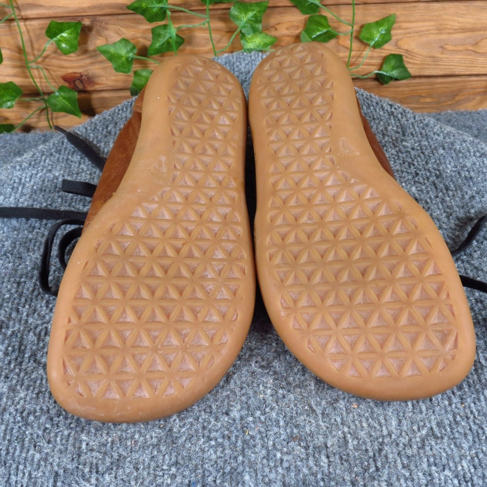 Splay Freestyle Unisex Barefoot Shoes Sz M7 W9 Minimalist Brown Leather Gum Sole - Picture 9 of 9